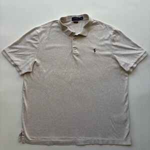 Polo Ralph Lauren XL oatmeal color polo shirt classic fit beige